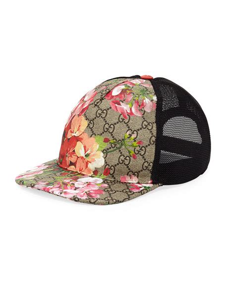 gucci blumen cap|gucci canvas baseball hat.